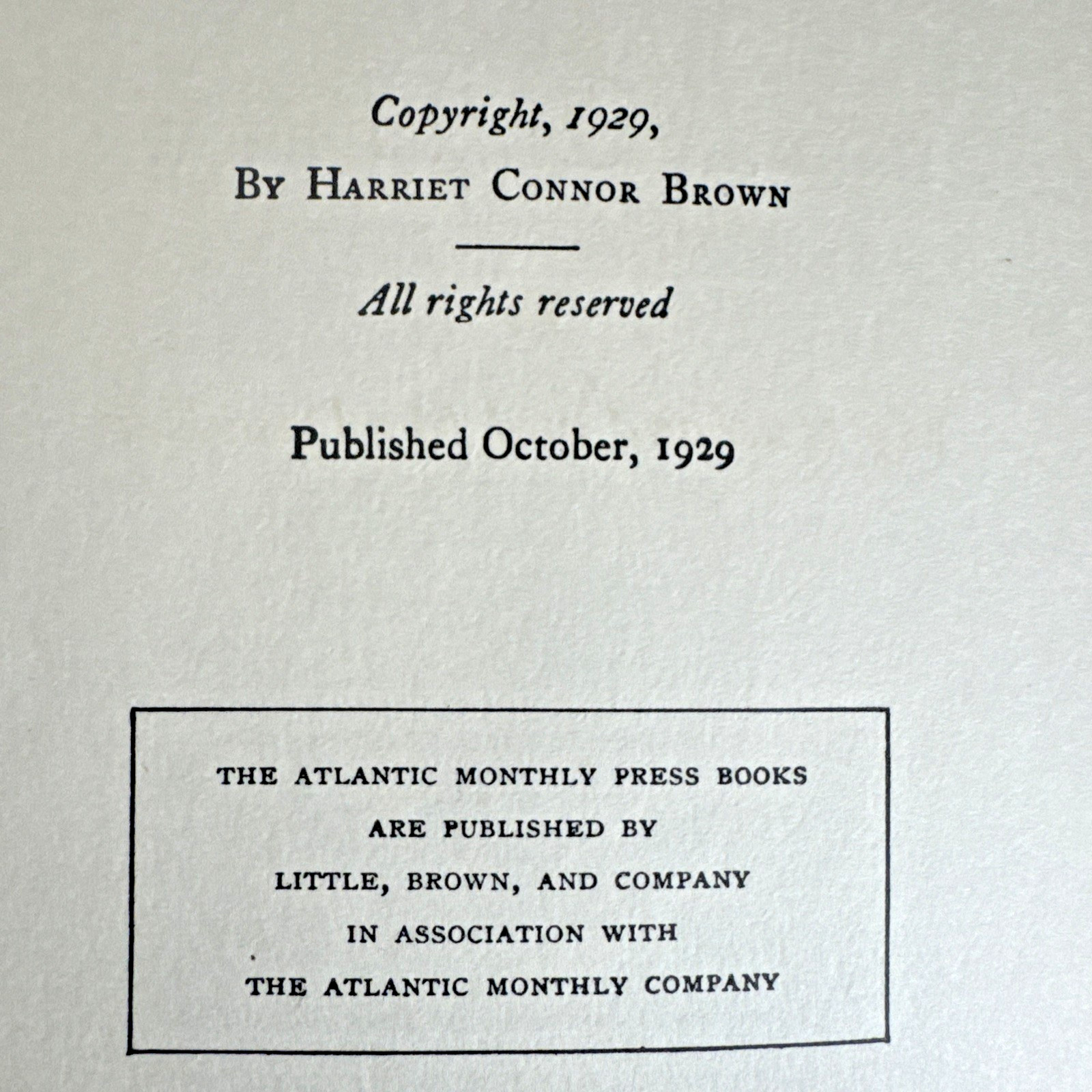 Grandmother Browns Hundred Years 1827-1927 Harriet Connor Brown 1929 Illustrated