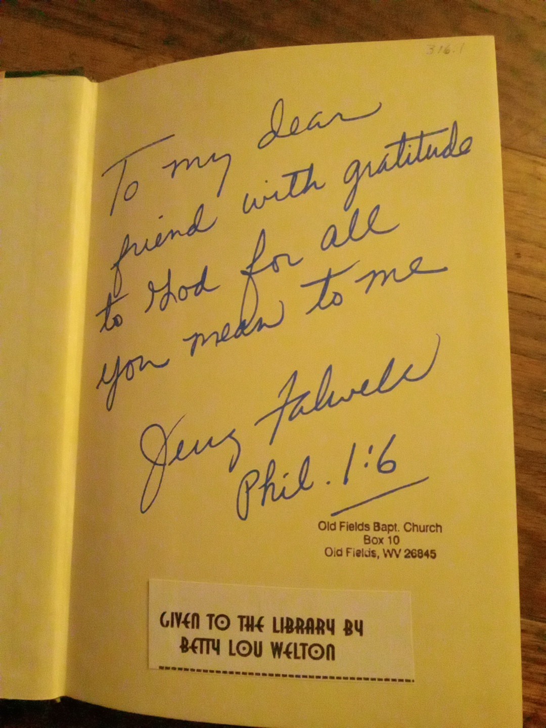 Aflame for God hardback book By Jerry Falwell 1979 (Signed Copy)