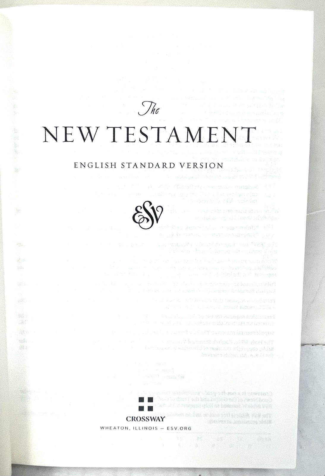 EVS New Testament English Standard Version (Black) Crossway