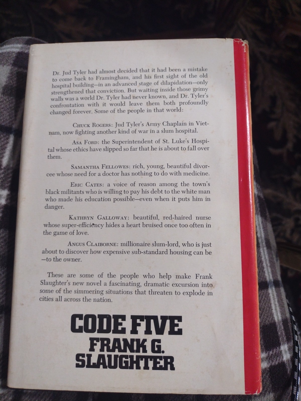 Pair Of Frank G. Slaughter Novels. HC. 1970-1971. Countdown &Code Five.
