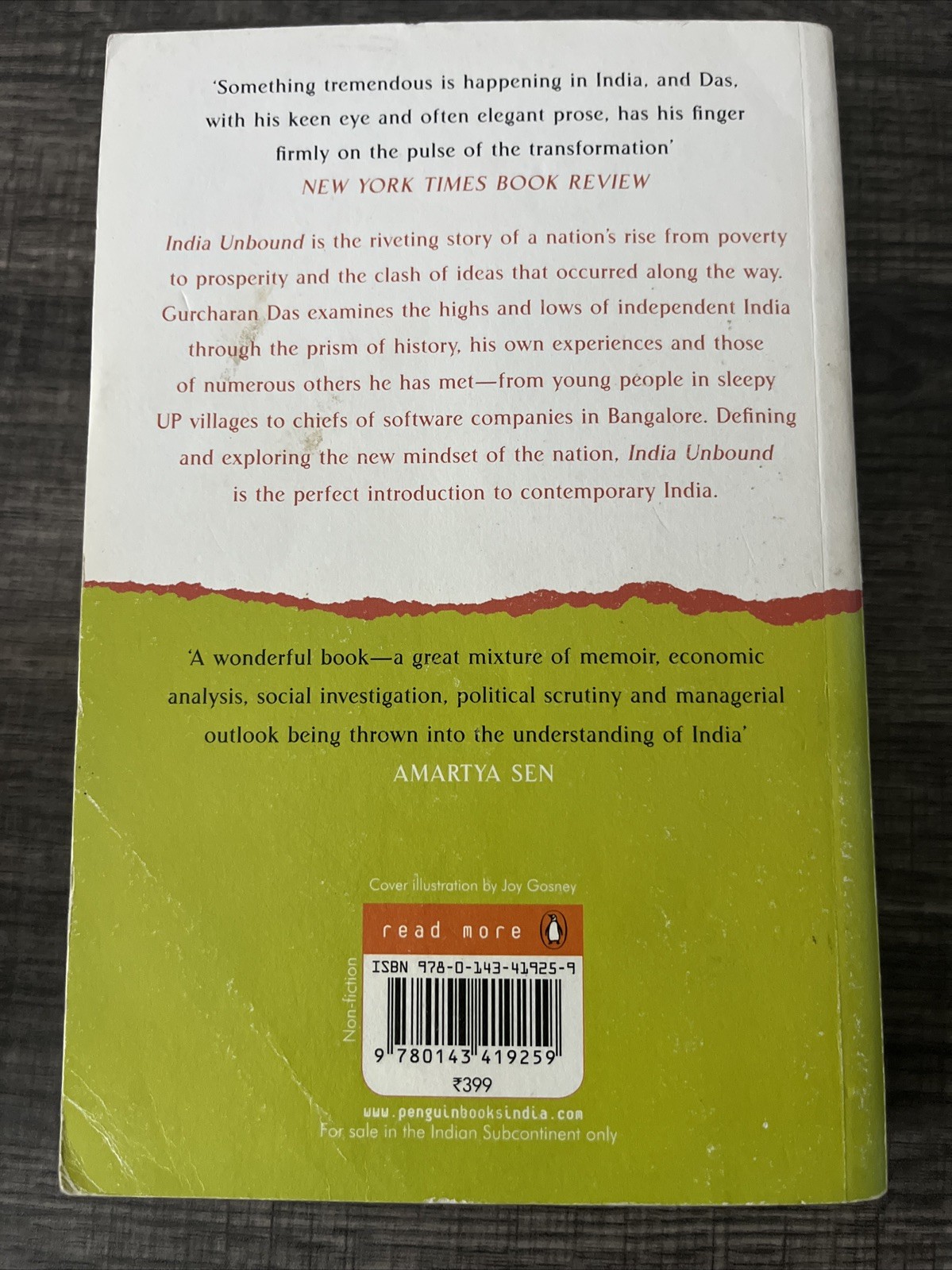 India Unbound: From Independence To The Global Information Age By Gurcharan Das