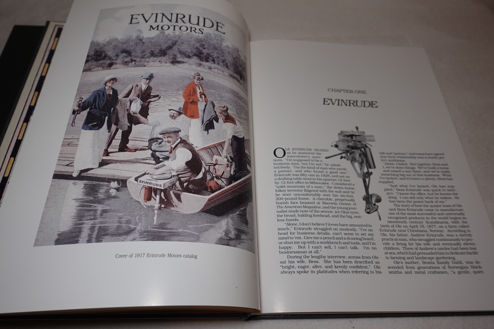Evinrude Johnson and The Legend of OMC 1992 SIGNED Strang & Randolph Slipcase