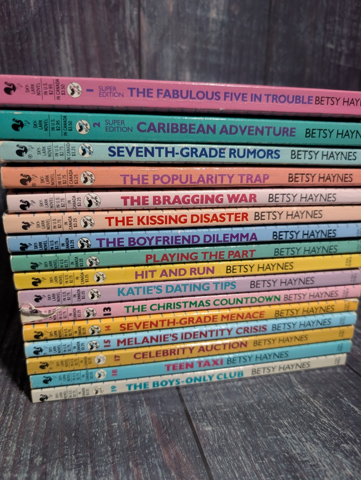 Fabulous Five by Betsy Haynes Book Lot of 16 – Vintage Paperbacks 80s 90s