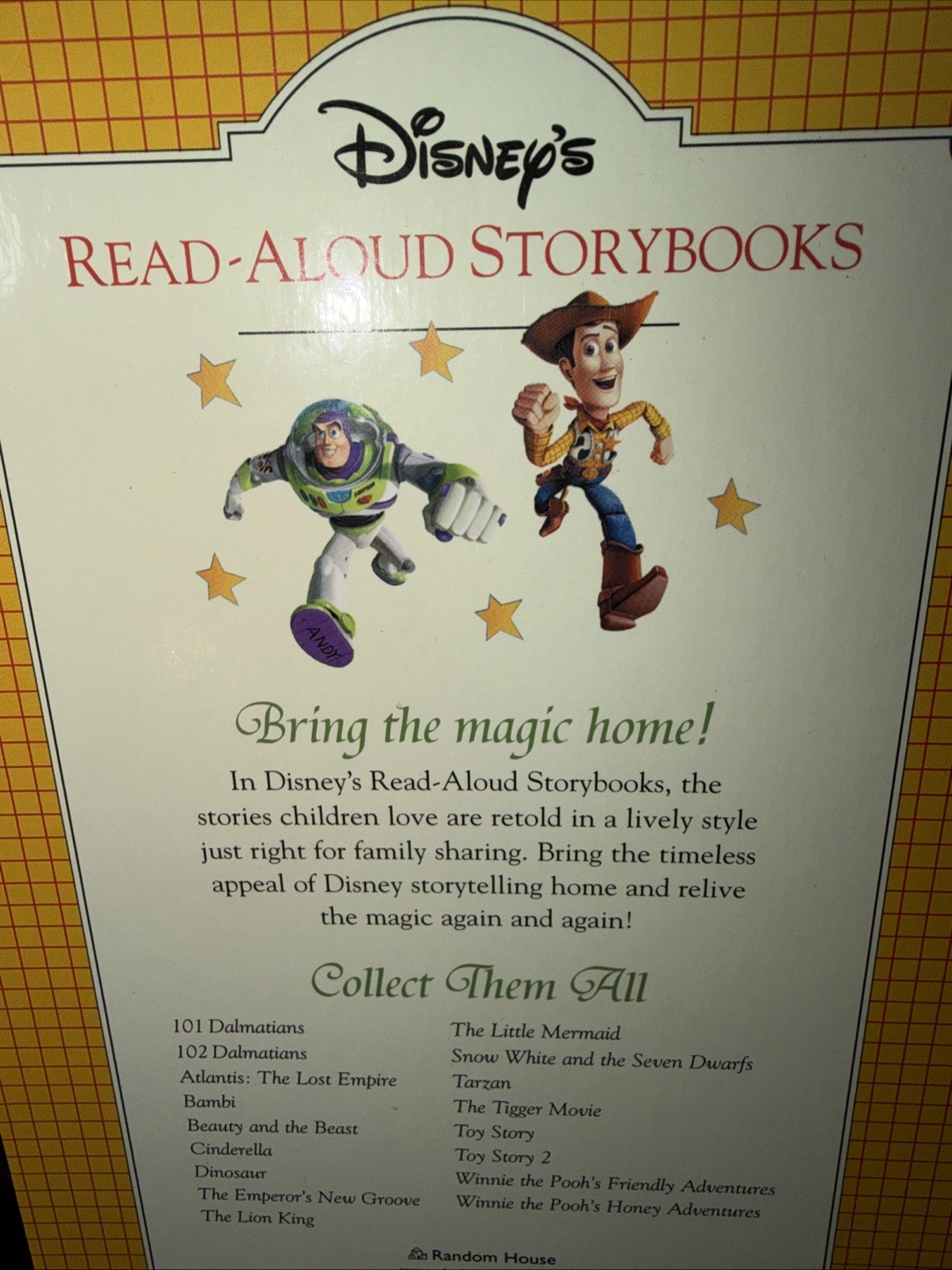 New Vintage 2002 Toy Story 2 Read-Aloud Storybook Hardcover Disney Pixar Retro