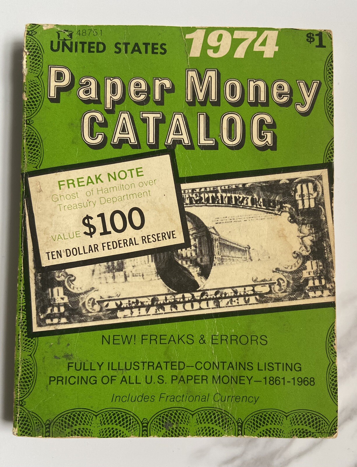 Vintage U.S Coin & Paper Money Catalog Lot 1974 Stack’s Guide Price Guide Pocket