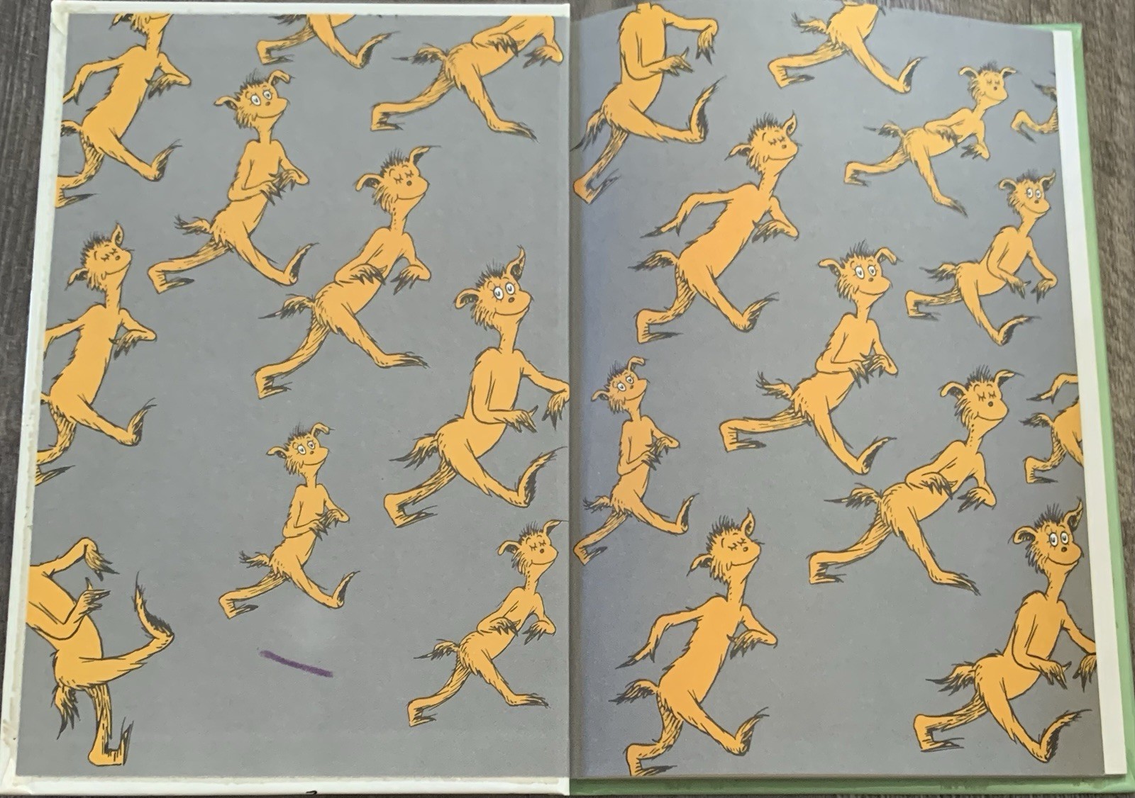 The Foot Book By Dr. Seuss 1968 Grolier Book Club Edition GOOD Condition Bright!