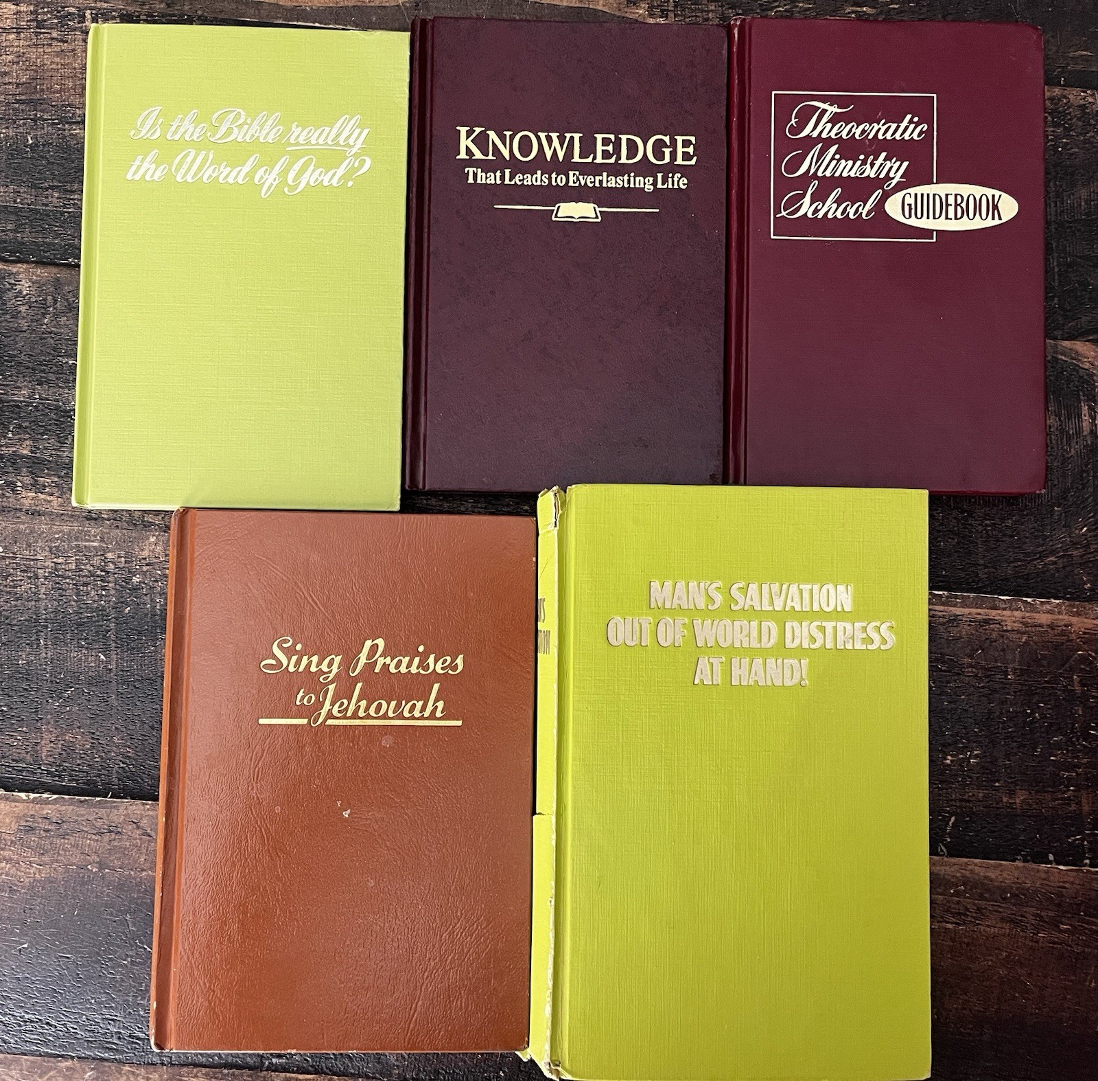 5 Vol Jehovah’s Witness Hardcover Bible Study Scriptures Book Set