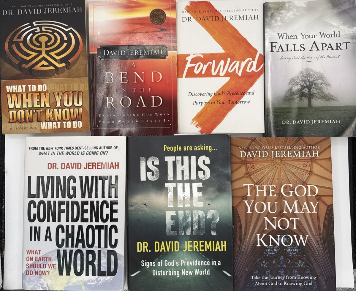 Lot of 13 Books by Dr. David Jeremiah, PB/HC 2000-2022, B197