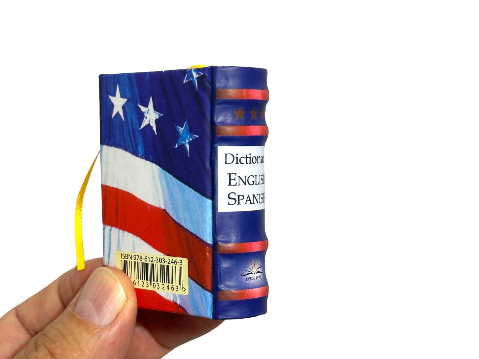 New Miniature Hardbound Book 432pages Dictionary English Spanish 10.000+ words