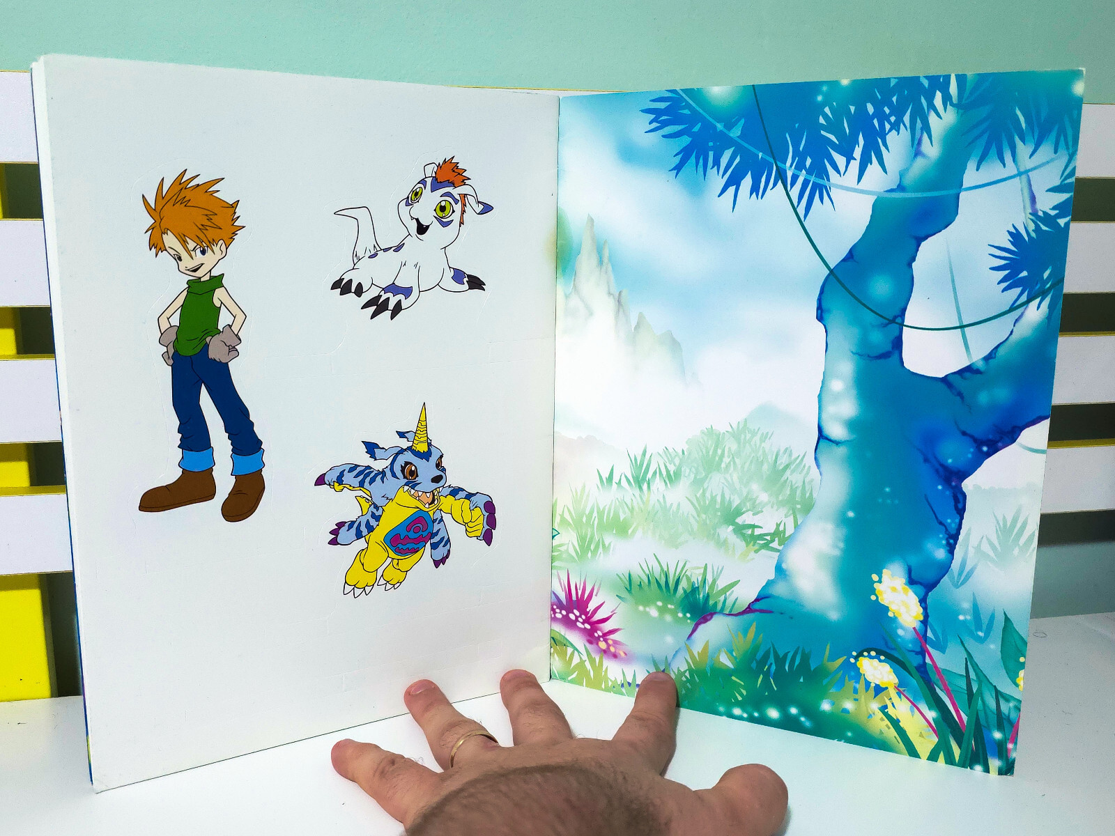 Digimon Digital Monsters Create-a-Scene Book! 2000 Children’s Fun Activity Book