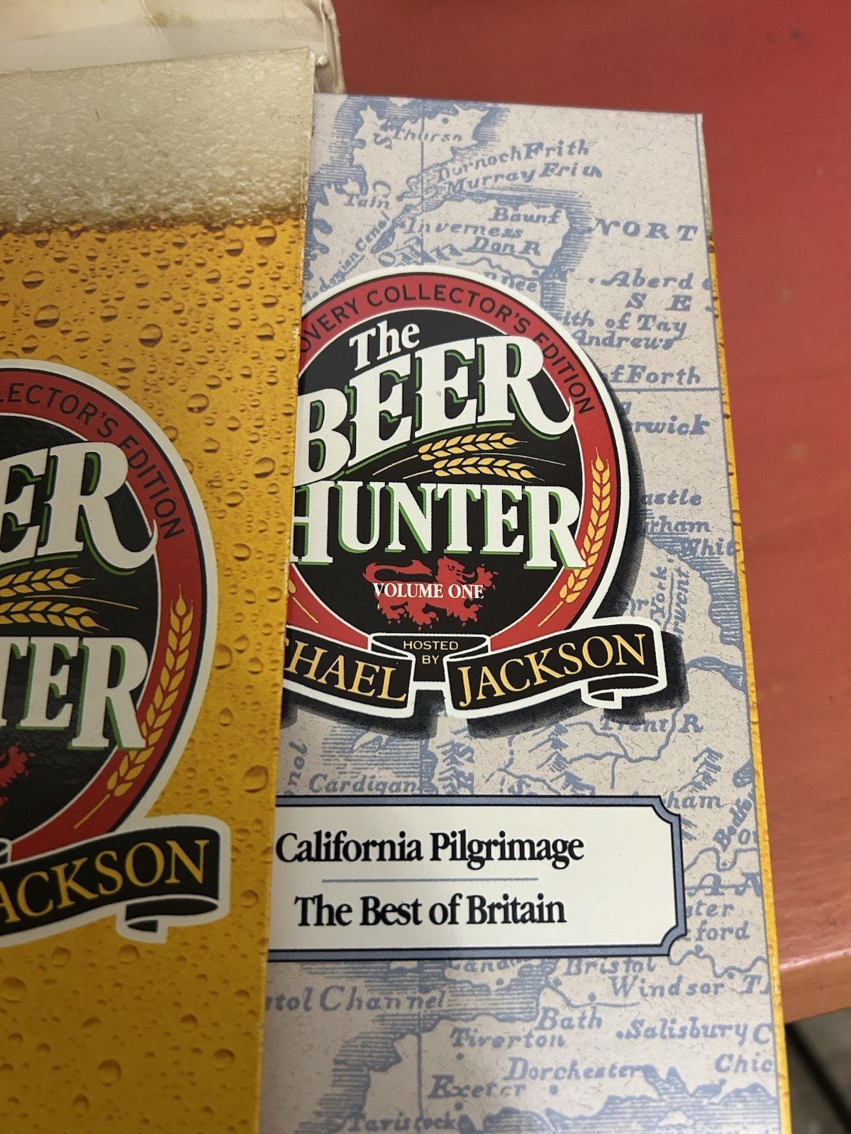 Beer Books 2 & 3 VHS Lot Oxford Companion HC Tasting Beer Mosher Beer Hunter Lot