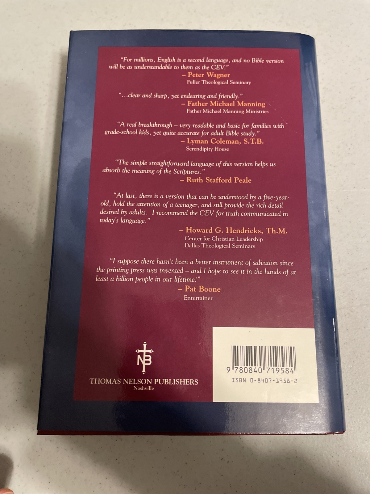 Contemporary English Version – God’s Promise… by Thomas Nelson Publis Hardback