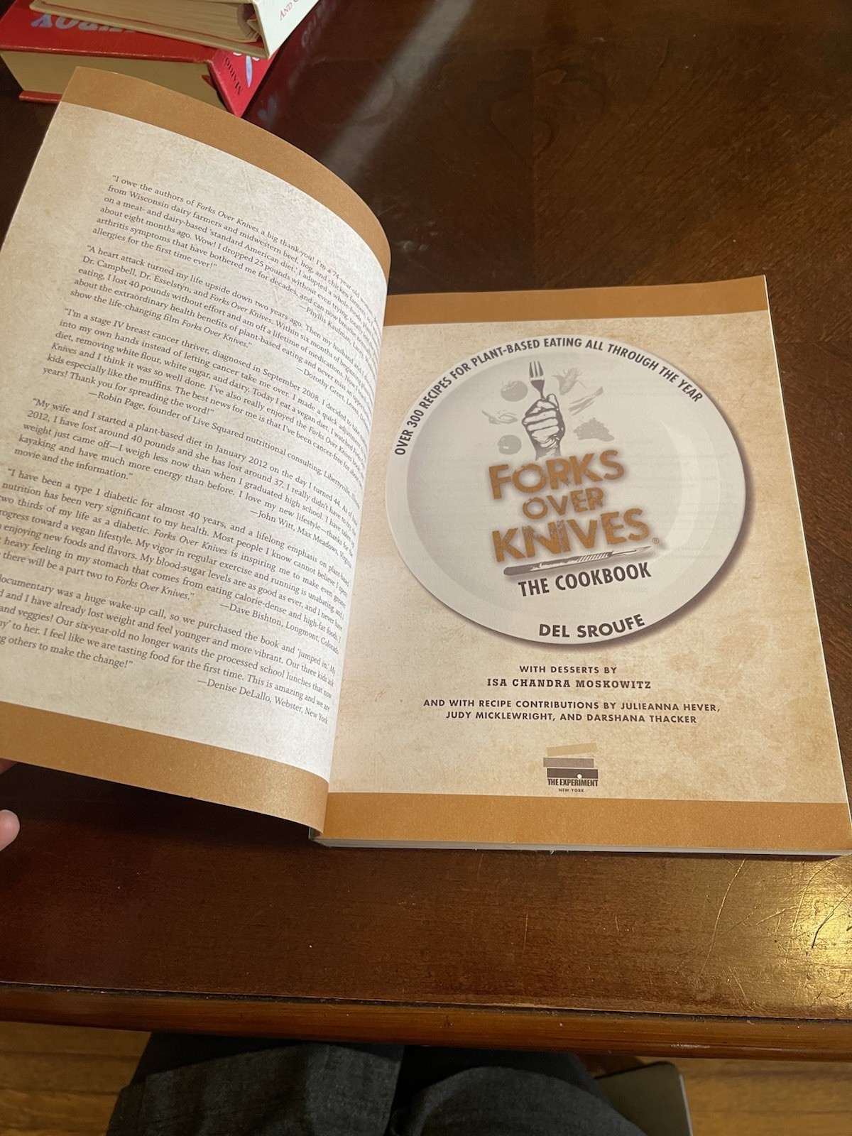 Forks Over Knives the Cookbook by Del Sroufe