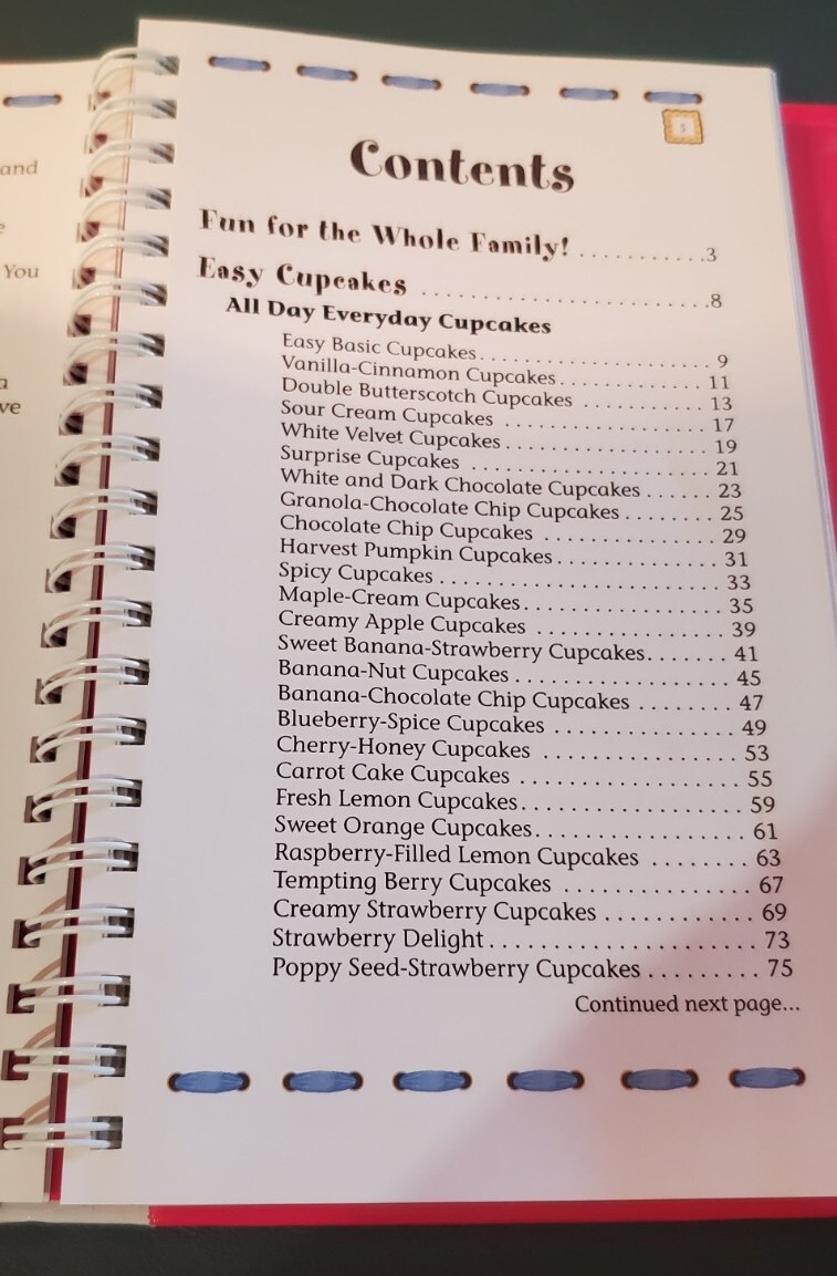NEW „EASY CUPCAKE RECIPES“ Hardback Spiral 2010 Cookbook Resources LLC 174 Pages