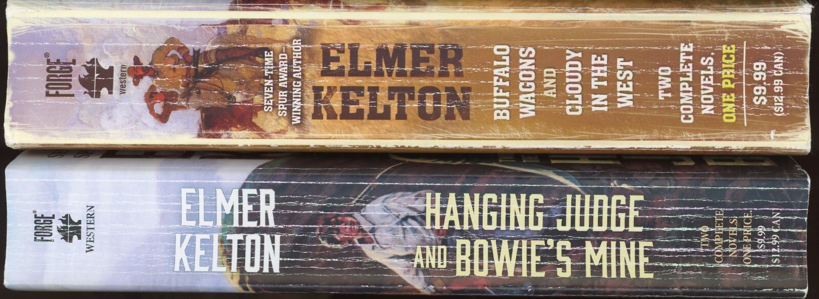 Western Action Adventure Lot of 2 Paperback by Elmer Kelton