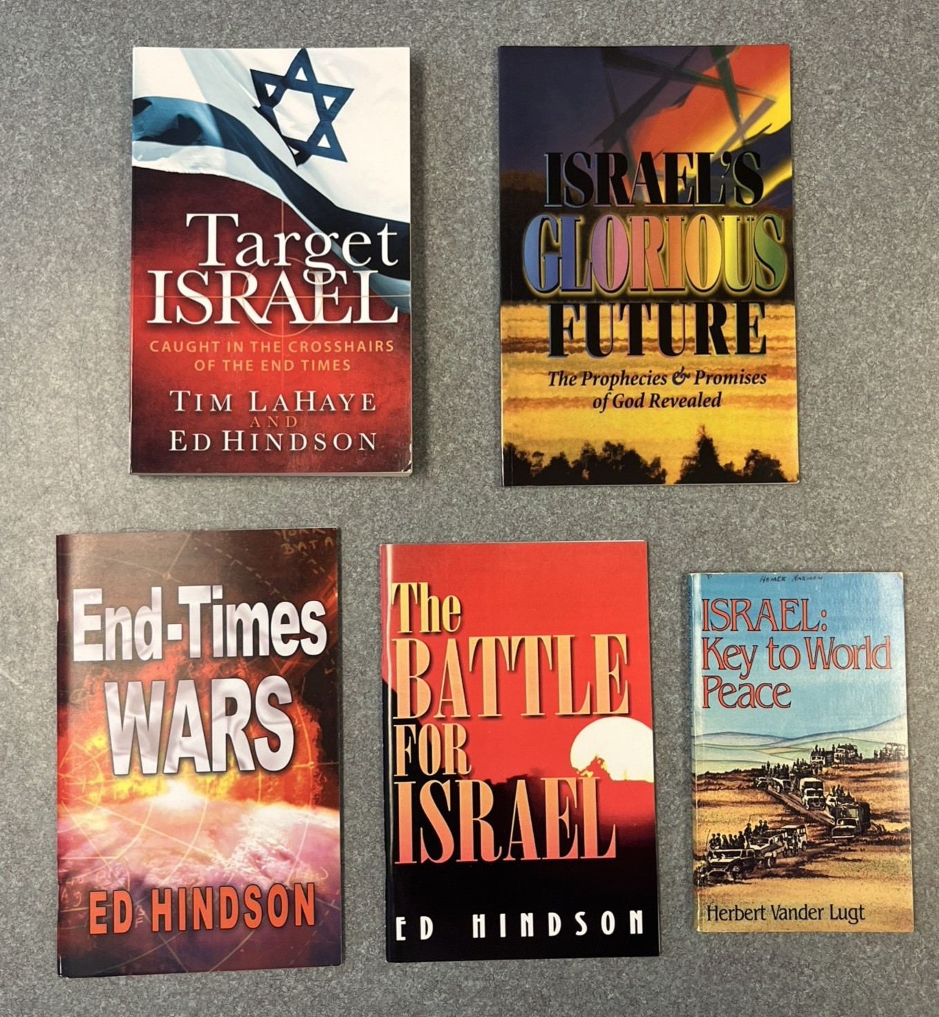 5 Books End Times Bible Prophecy, End-Time Wars Israel by Ed Hindson, Tim Lahaye