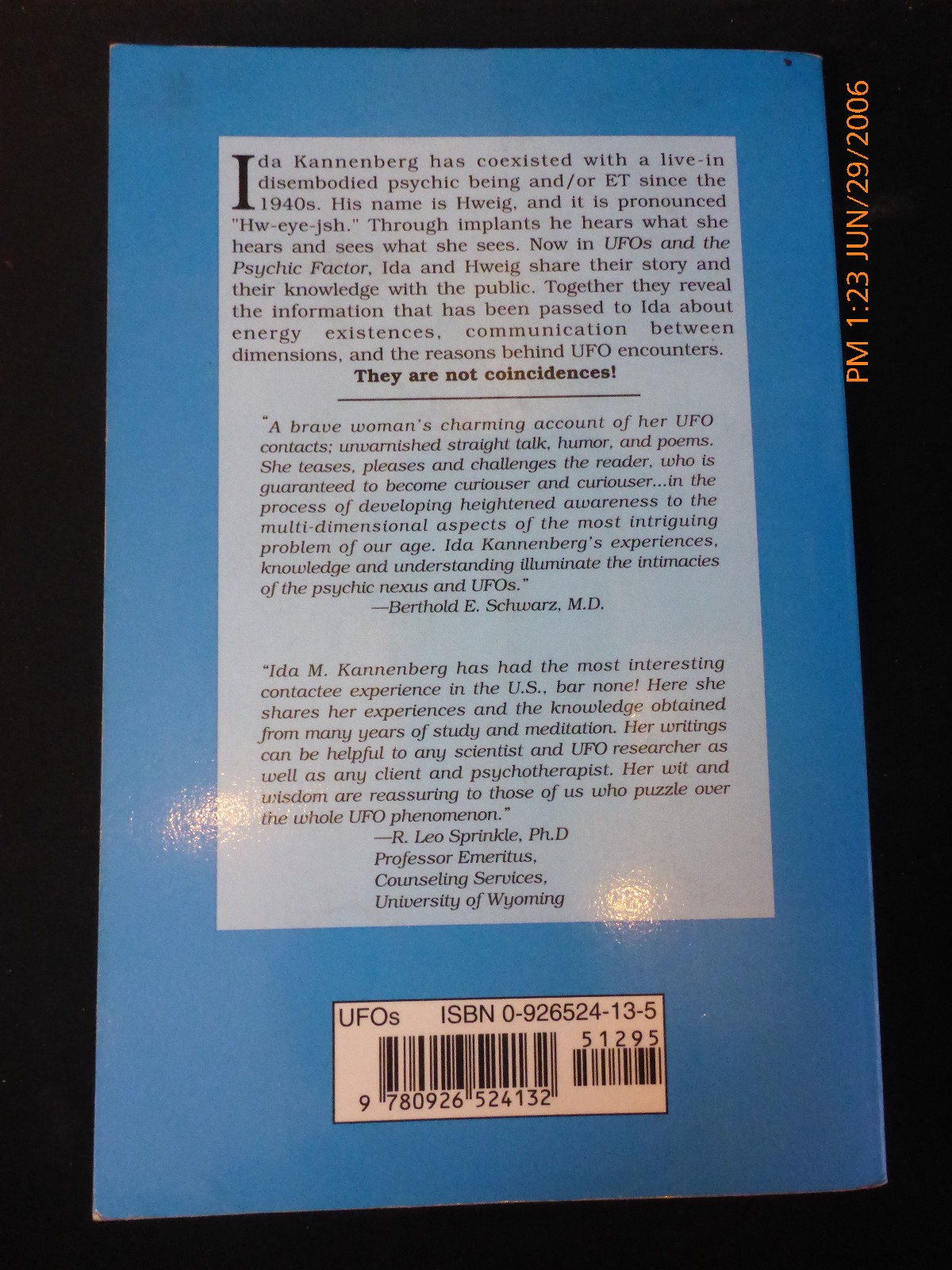 UFOs and the Psychic Factor : How to Understand Encounters… by Ida Kannenberg