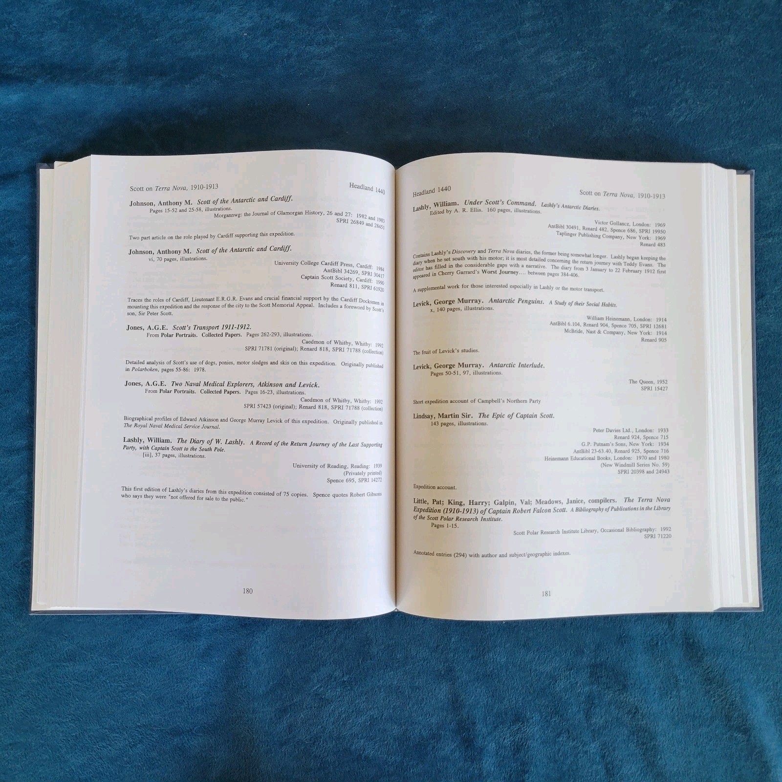 BIBLIOGRAPHY OF ANTARCTIC EXPLORATION , EXPEDITION ACCOUNTS FROM 1768 TO 1960