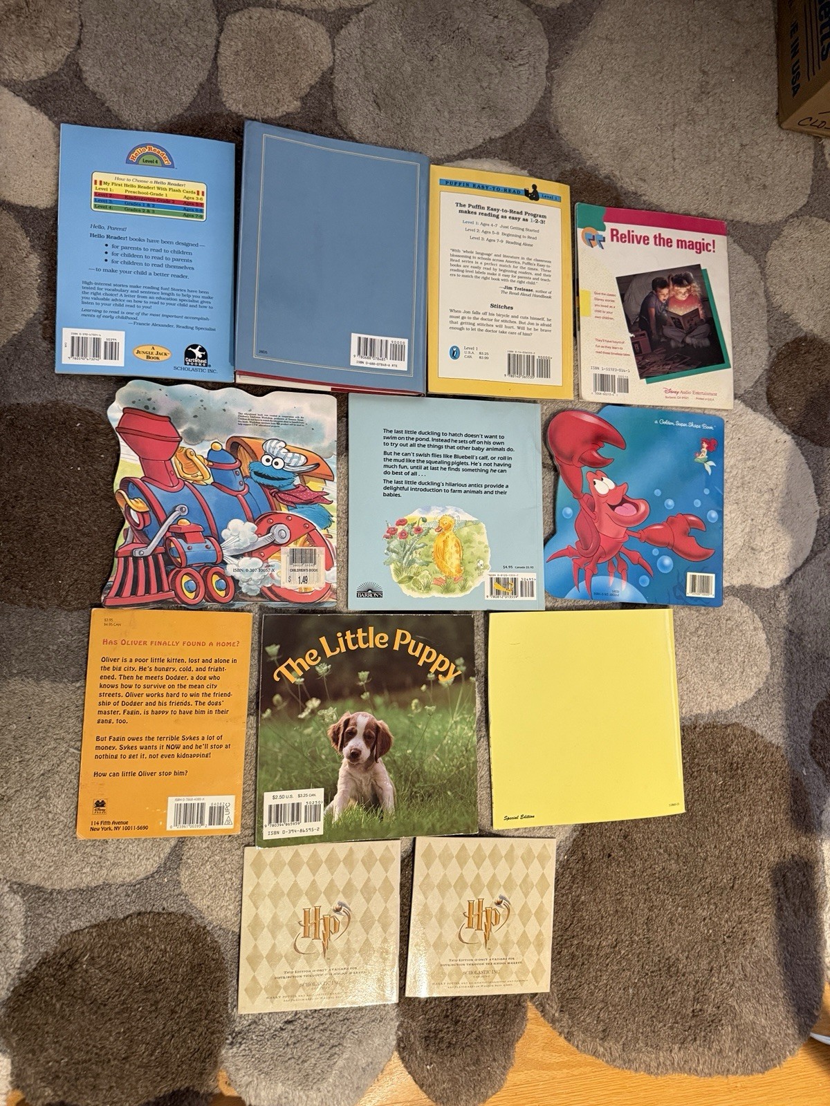 Lot 12 Childrens Story Books Disney Sesame Street Golden Dorothy Oz Harry Potter
