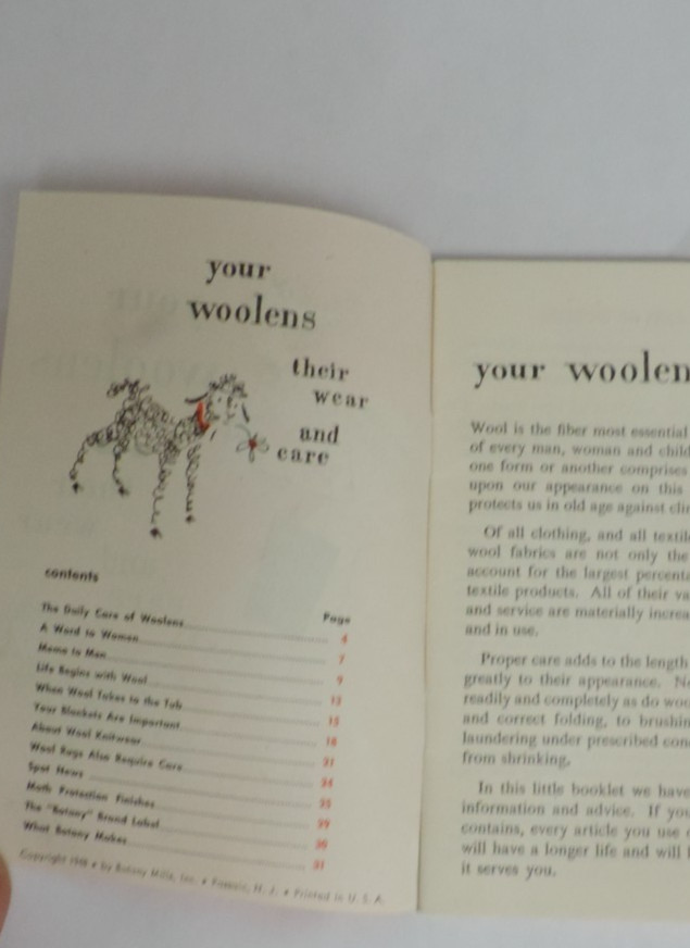 1940s – 90s Textiles/Sewing/Iron/Laundry/Wool/Synthetics Booklet Lot