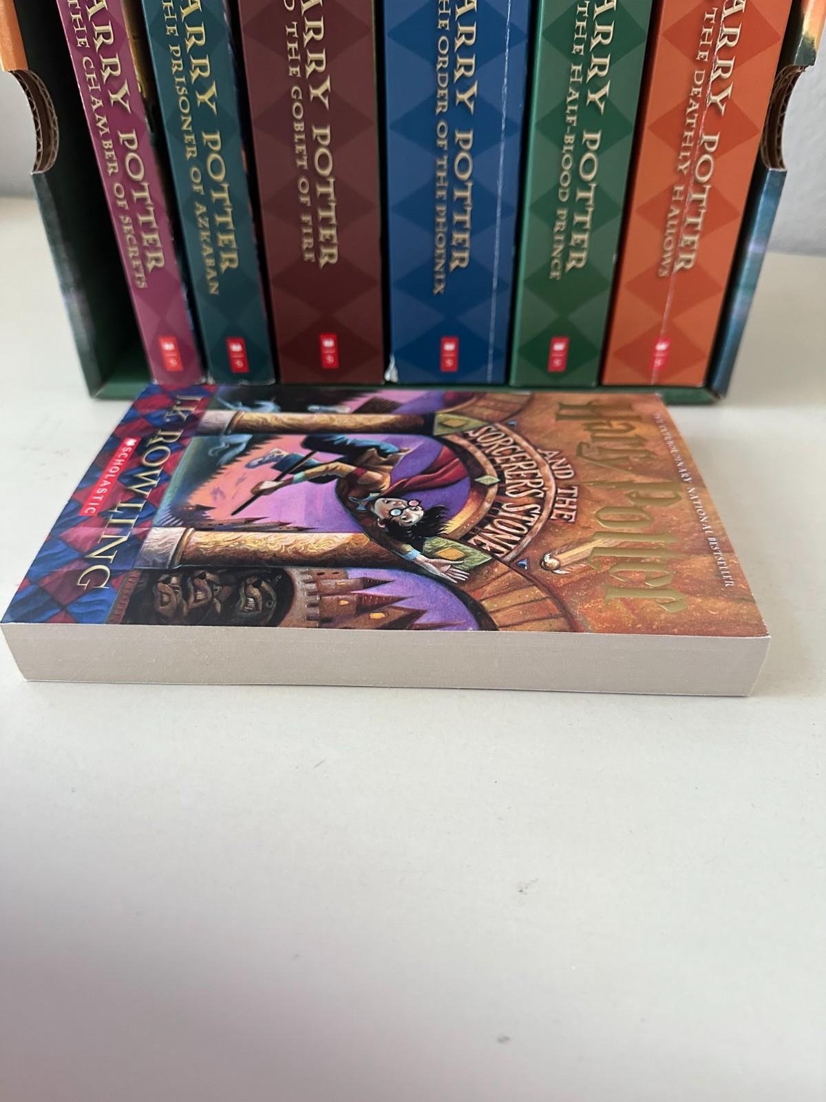 Harry Potter Paperback Boxset #1-7 by J. K. Rowling (2009, Hardcover)