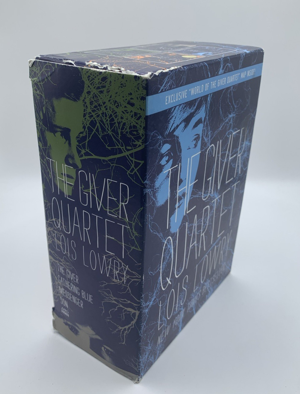 The Giver Quartet Box Set Lois Lowry HC Hardcover Set w Map Dystopian YA