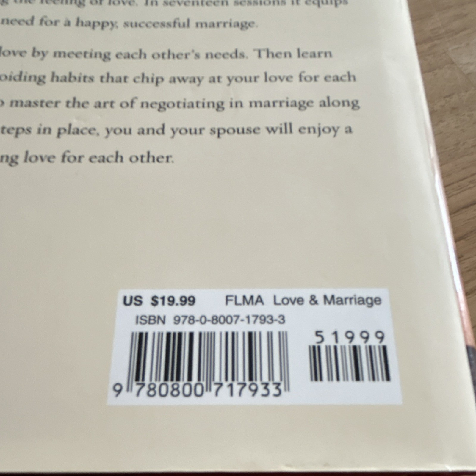 Revell Fall in Love, Stay in Love Willard F. Harley Jr. Hardcover Marriage