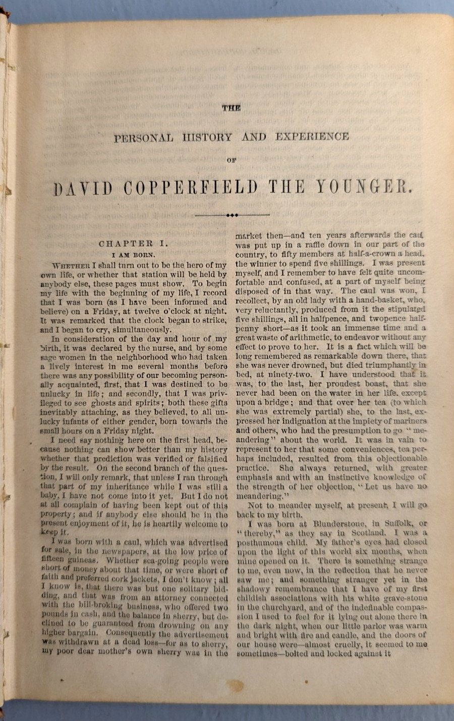 David Copperfield & David Copperfield’s Childhood Charles Dickens 1872-1898