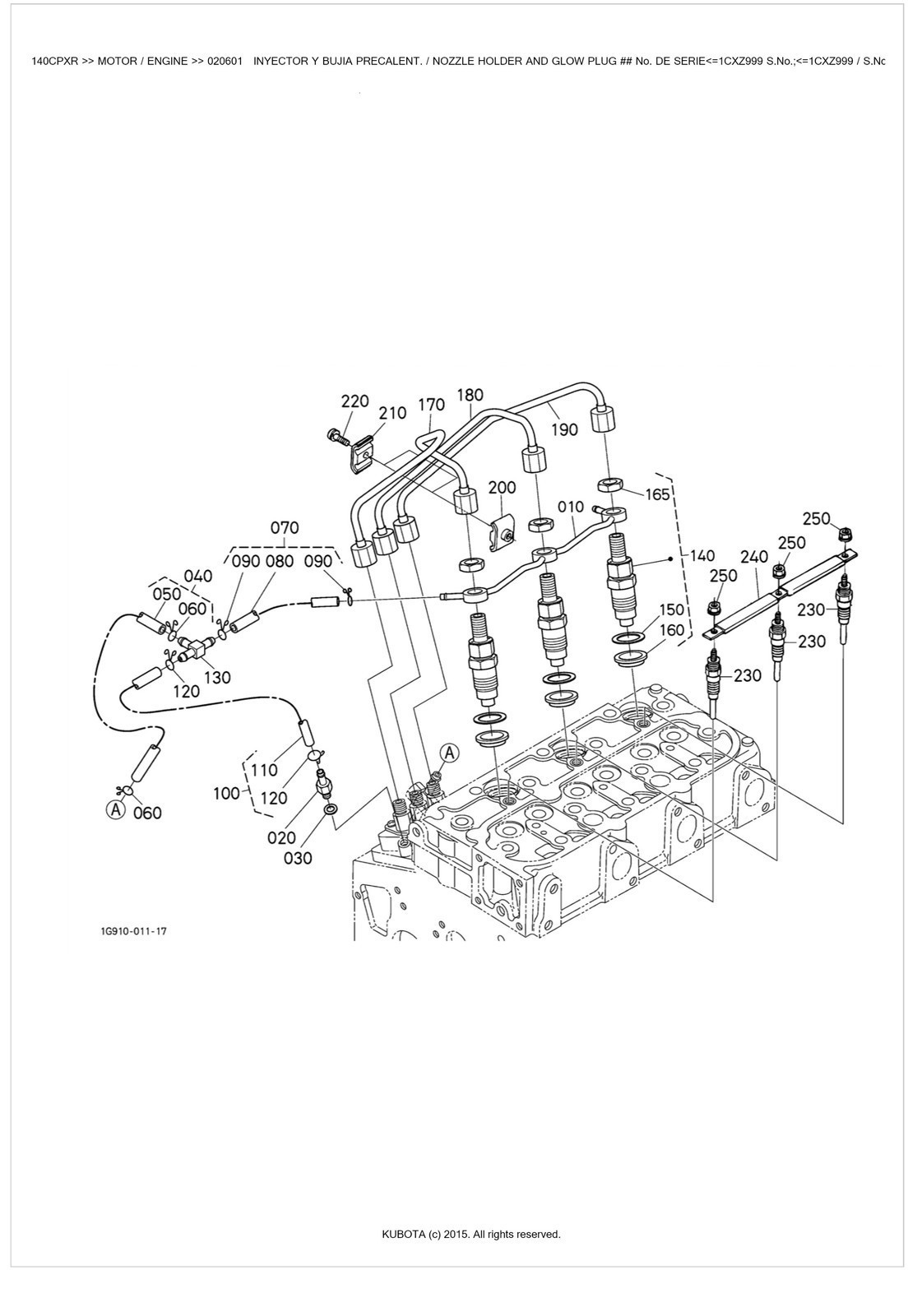 KUBOTA RTV1140CPX CPXR 2015 Illustrated Parts Manual SECURED, TOUGH FRONT & BACK