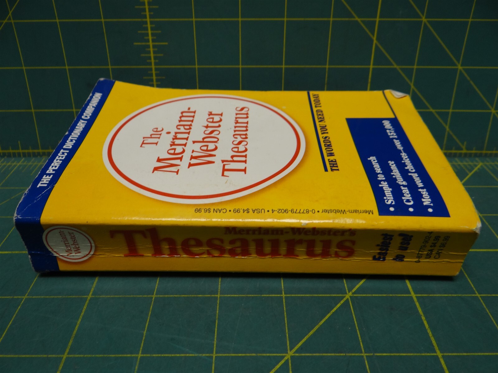 The Merriam-Webster Thesaurus 1989 Mass Market Paperback 648 pages