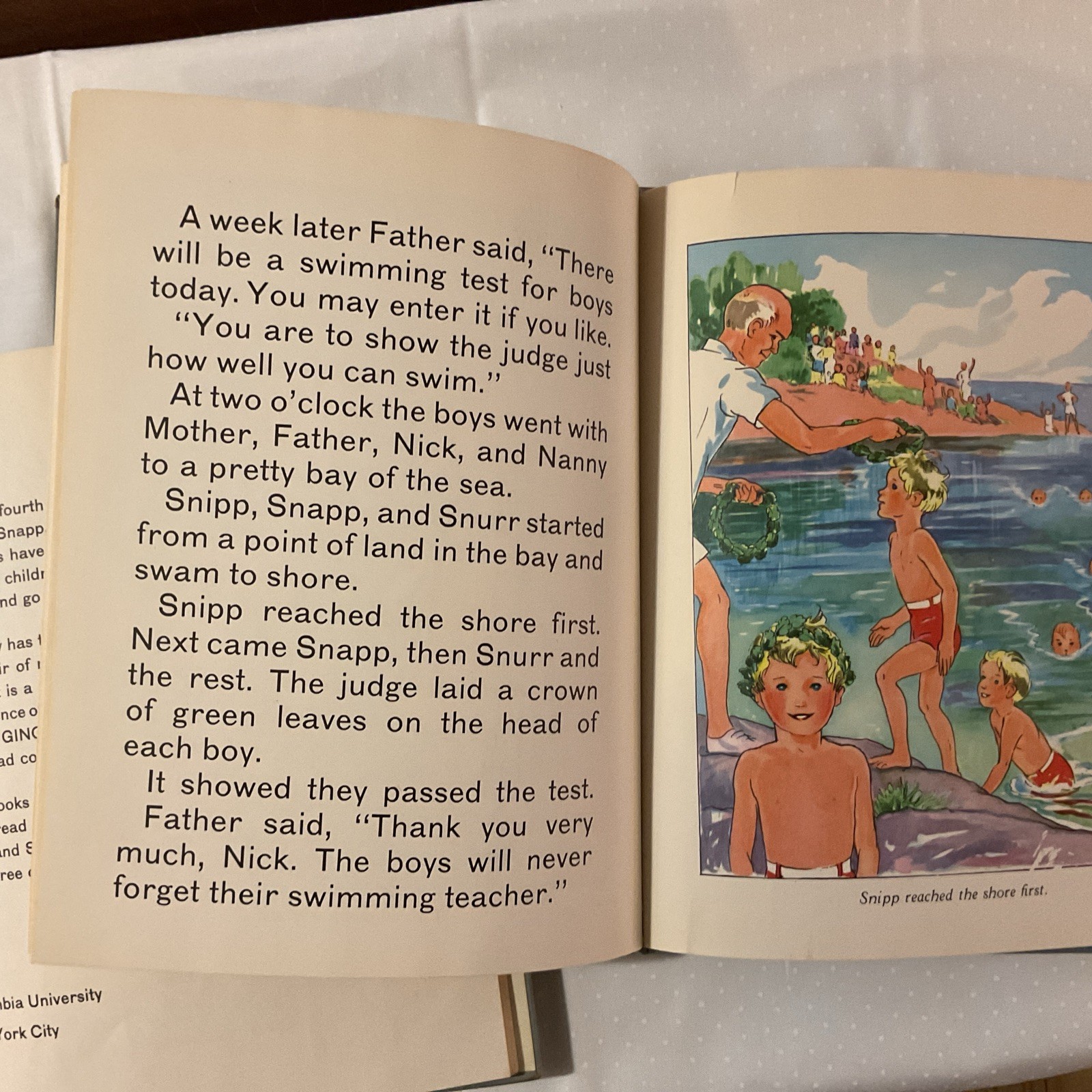 Snipp Snapp Snurr Learn to Swim Buttered Bread by Maj Lindman (Hardcover) Used