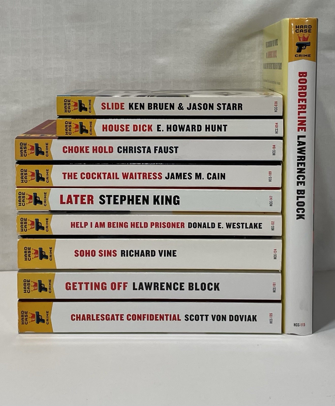 HARD CASE CRIME Book Lot Of 10 – Stephen King Lawrence Block Westlake Doviak