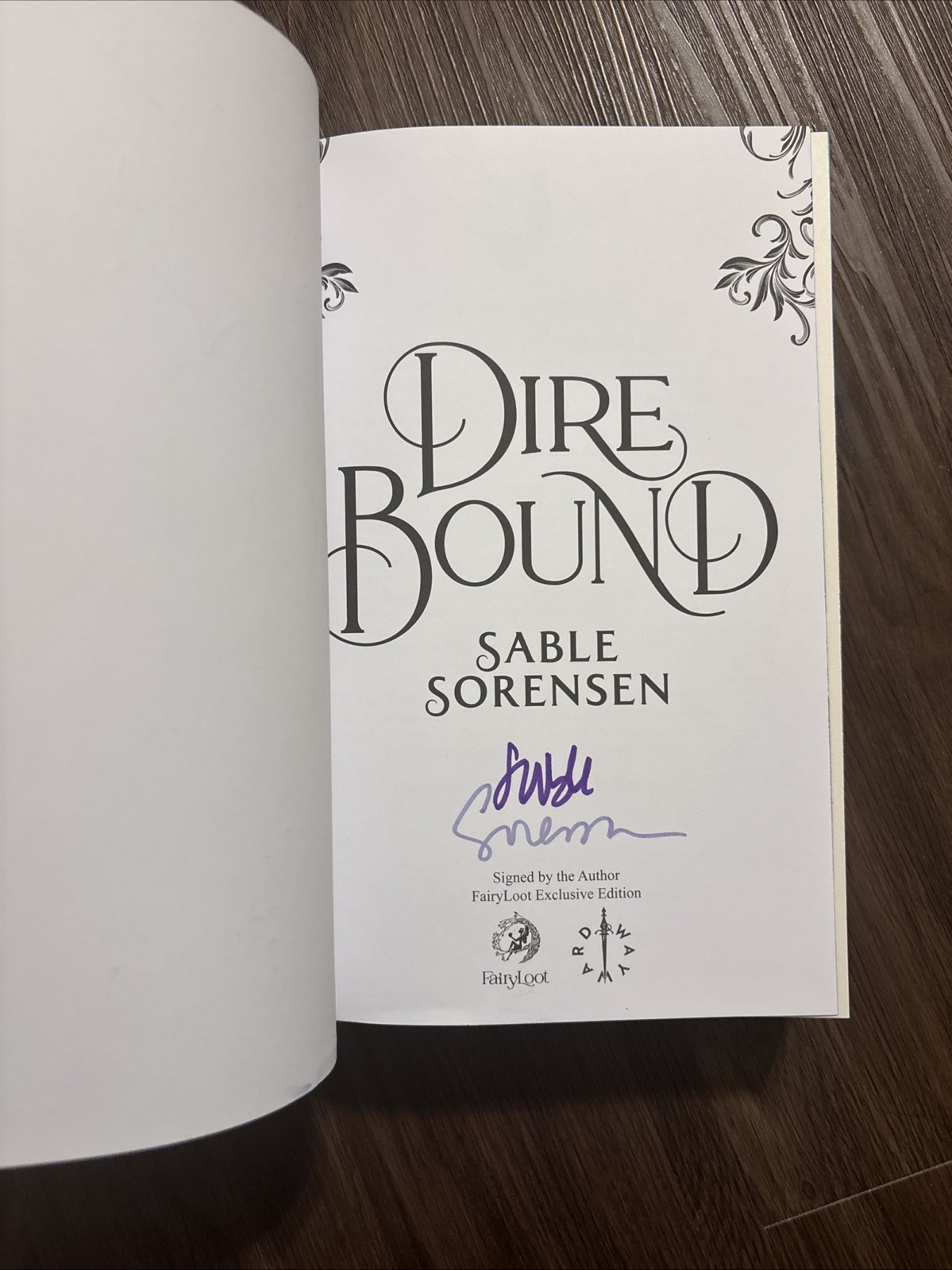 Dire Bound By Sable Sorensen – Signed Fairyloot Edition
