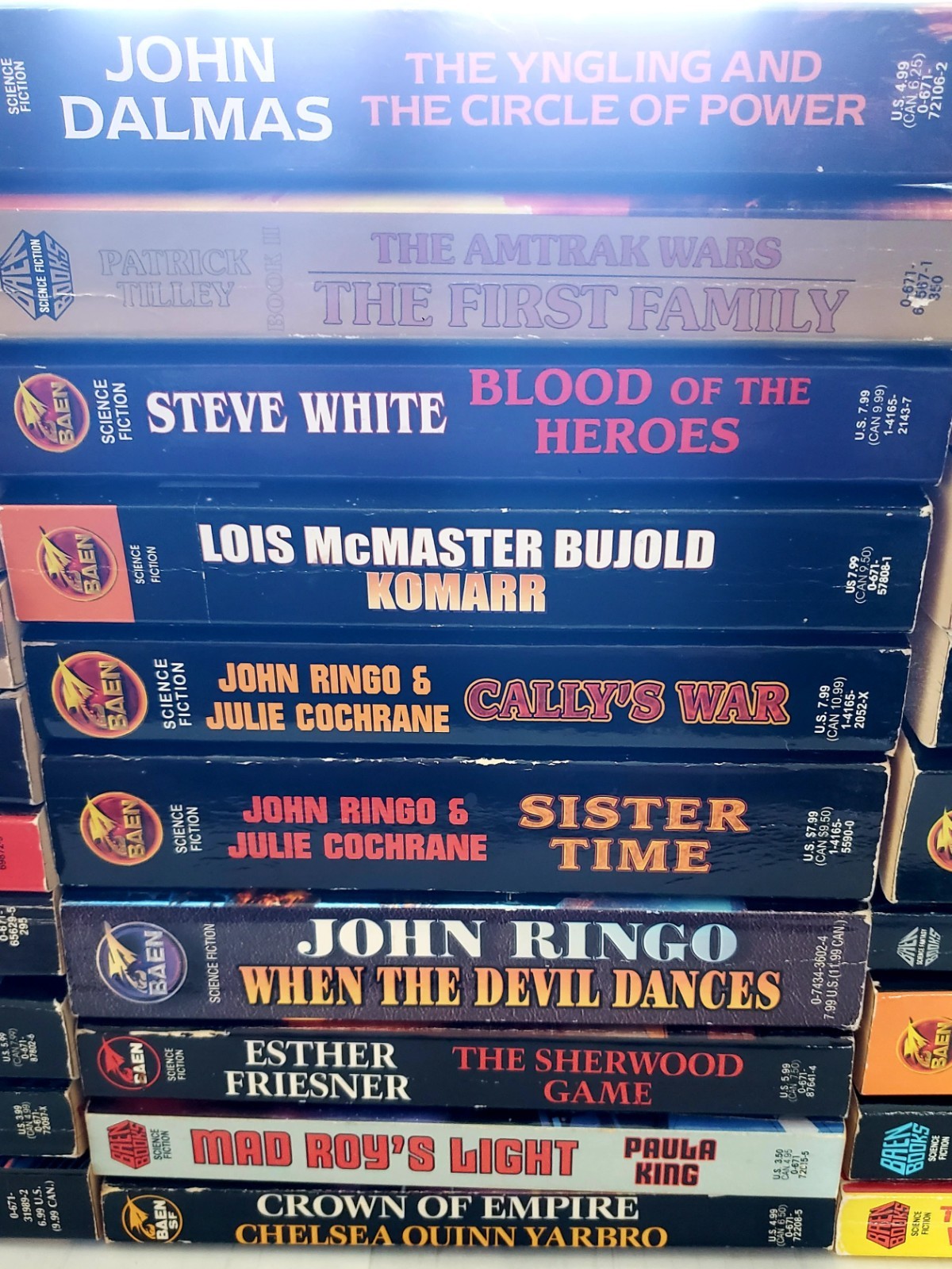 Science Fiction Books Lot Of 42 BAEN Published Awesome Collection Vintage 🔥