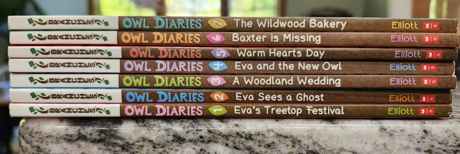 Lot 7 Rebecca Elliott Owl Diaries PB Books 1-7 in series