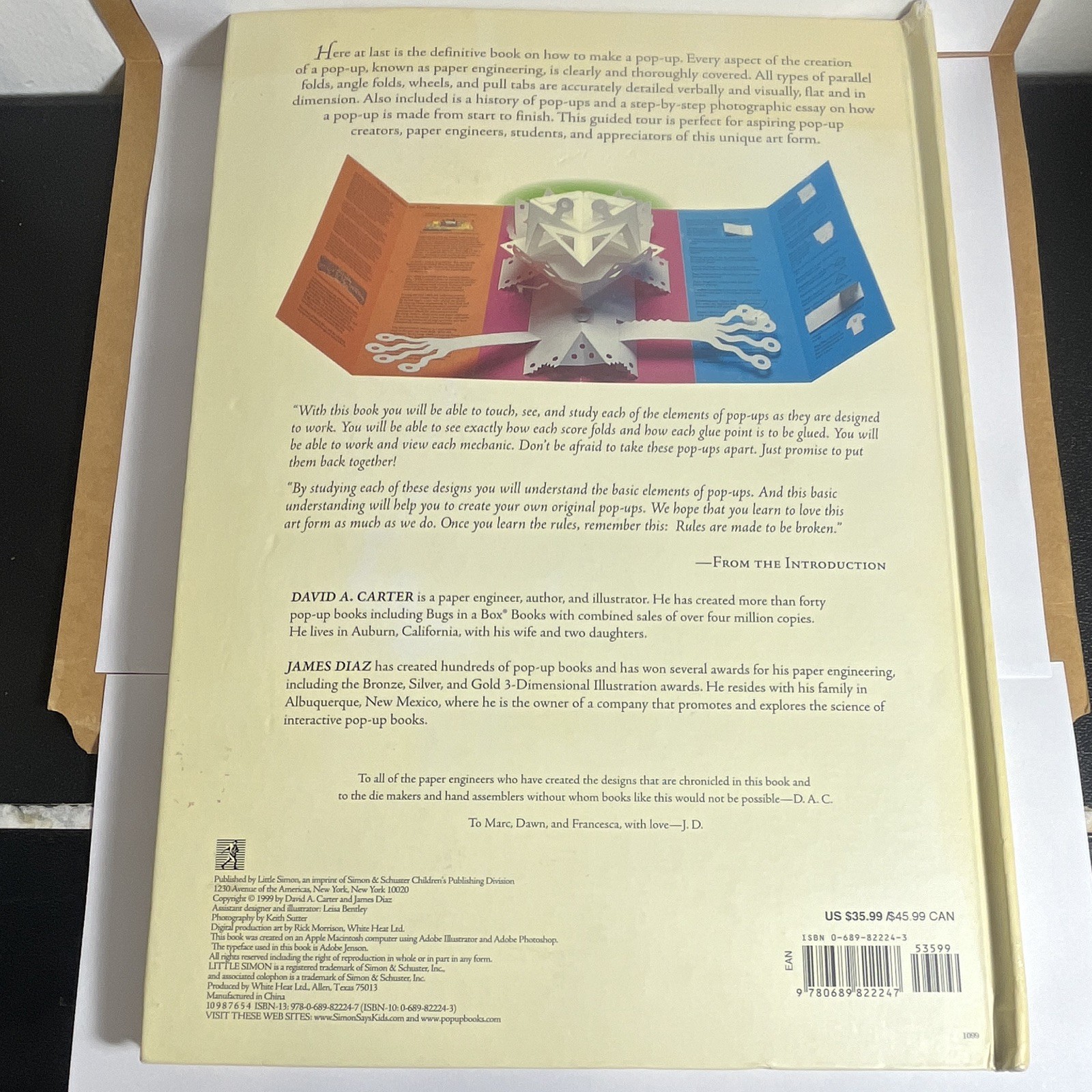 The Elements of Pop-Up David A Carter James Diaz 1999 Book Paper Engineering
