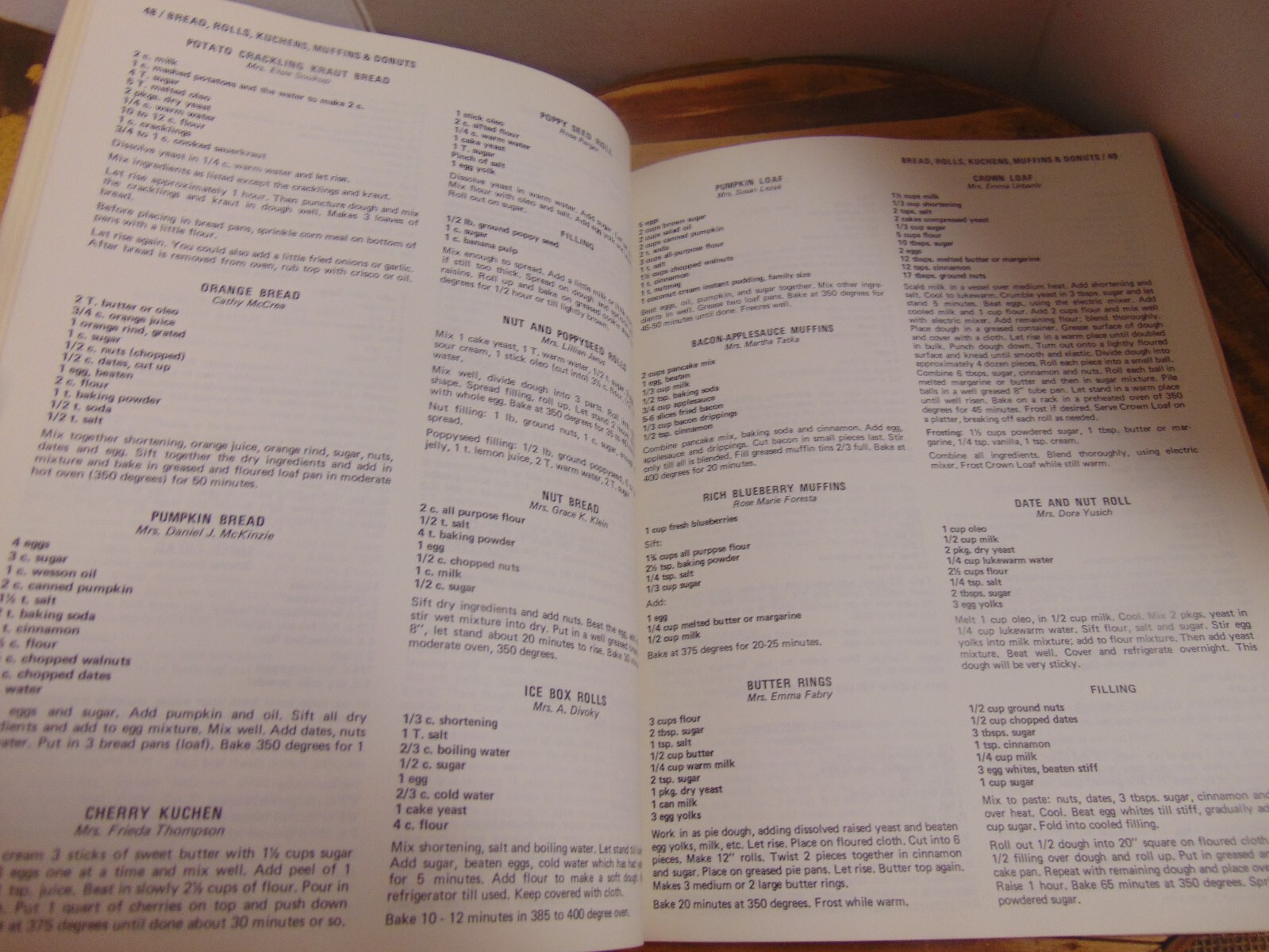 Ask Your Neighbor Recipes Bill Randle WERE Vintage Cookbook 1972 – 110 pages