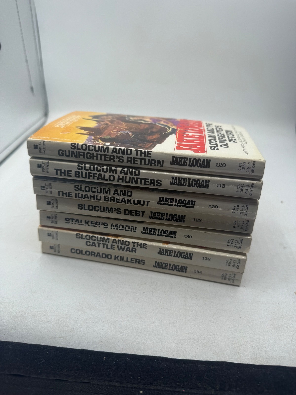 Vintage Paperback Jake Logan Assorted Books Action Western Stories