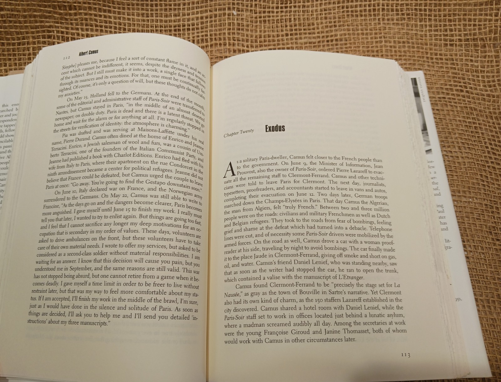 Albert Camus : A Life Hardcover Olivier Todd; HC/DJ/VG; 1st US edition