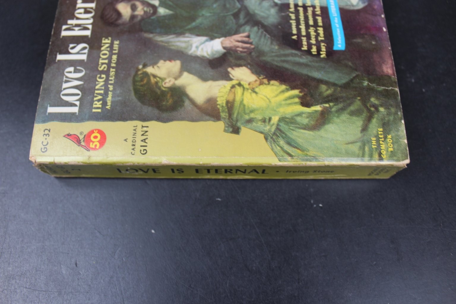 Love Is Eternal Irving Stone 1956 Cardinal Giant Abraham Lincoln Historical PB
