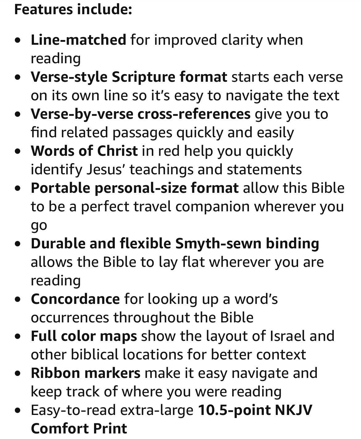 NKJV INDEXED LARGE PRINT(10.5pt) MAGNETIC CLOSURE Personal BLK Leathersoft Bible