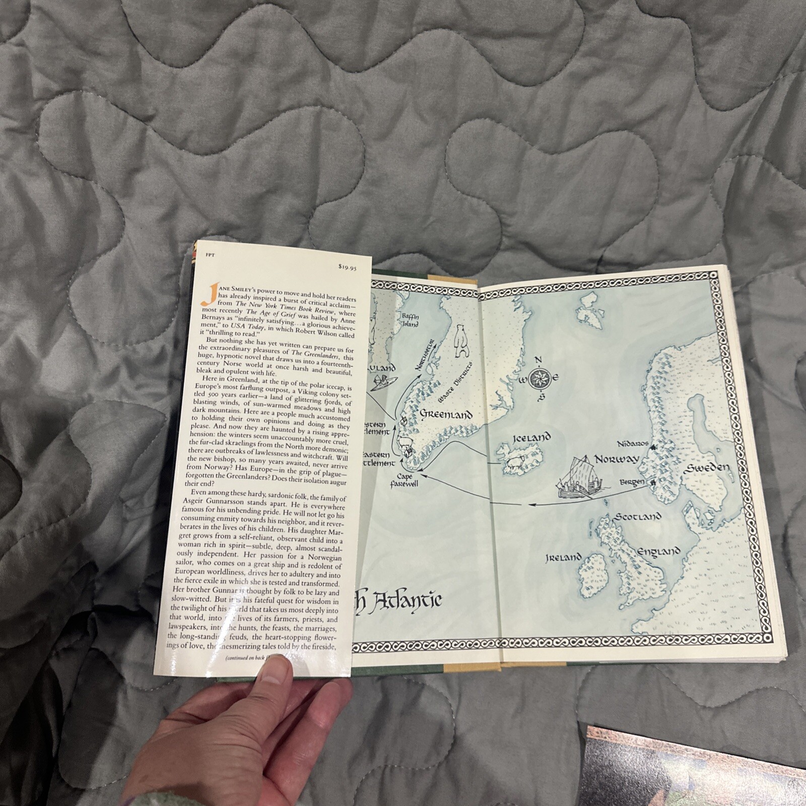 THE GREENLANDERS by Jane Smiley 1988 HC/DJ ~ 1st Edit 1st Print +Postcard