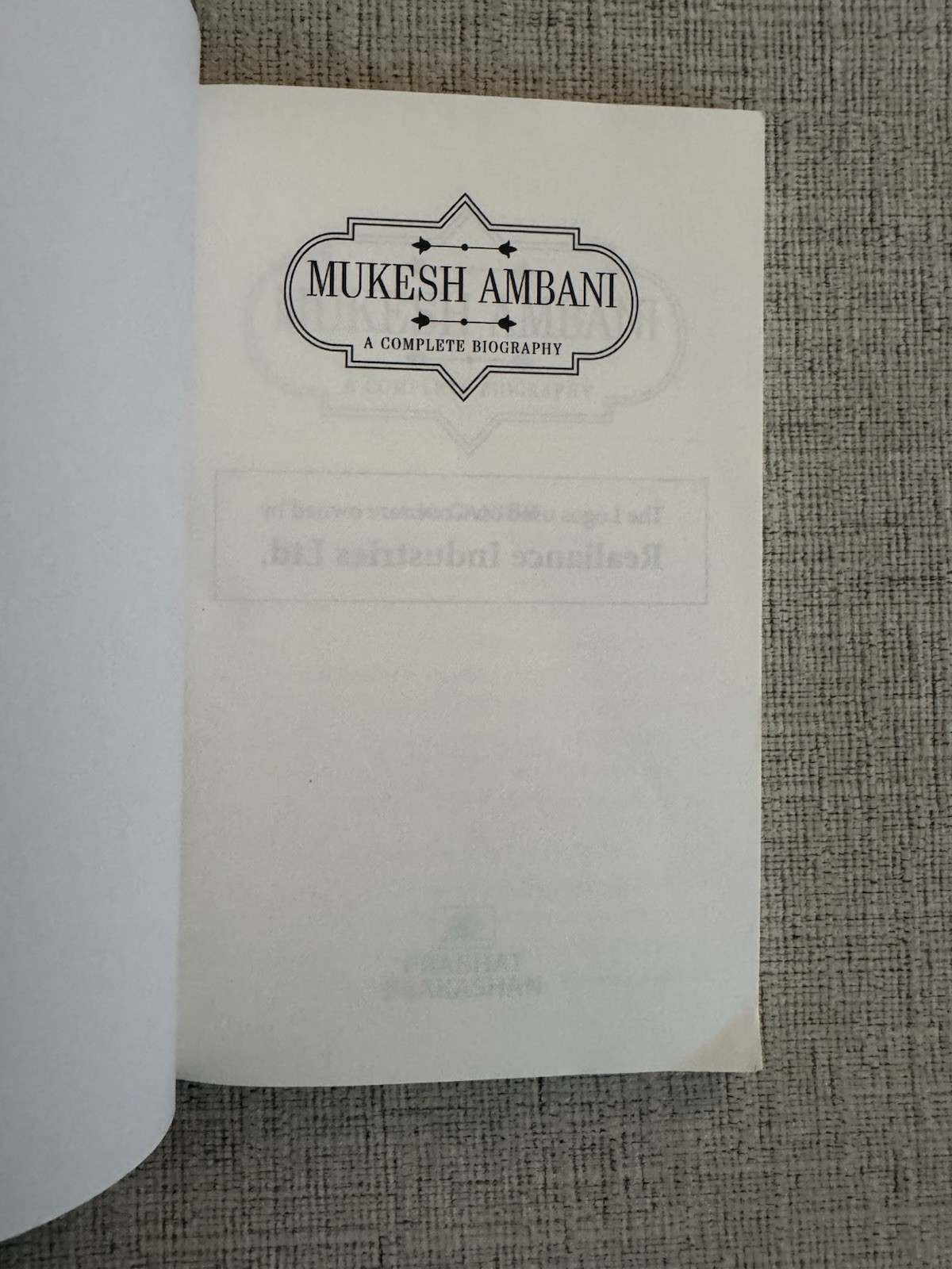 Mukesh Ambani A Complete Biography 2021 PB A.K. Gandhi Reliance India