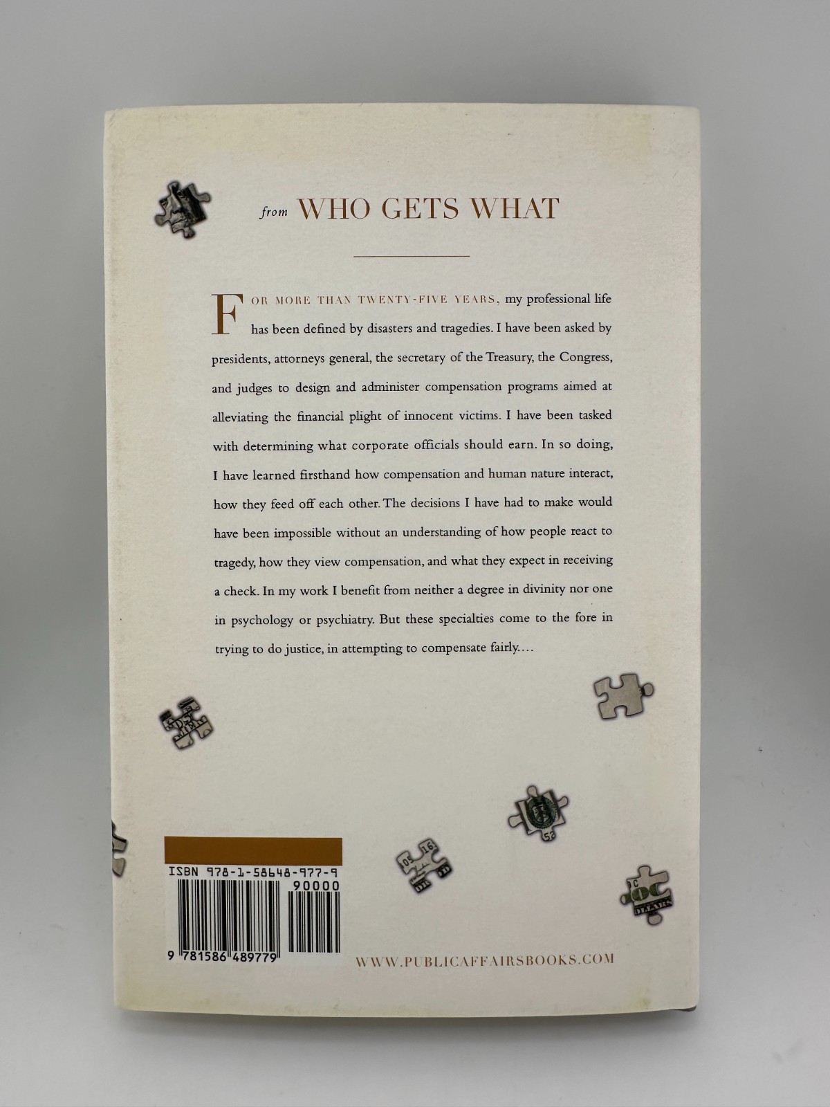 Who Gets What by Kenneth R. Feinberg | Fair Compensation Law HC | New