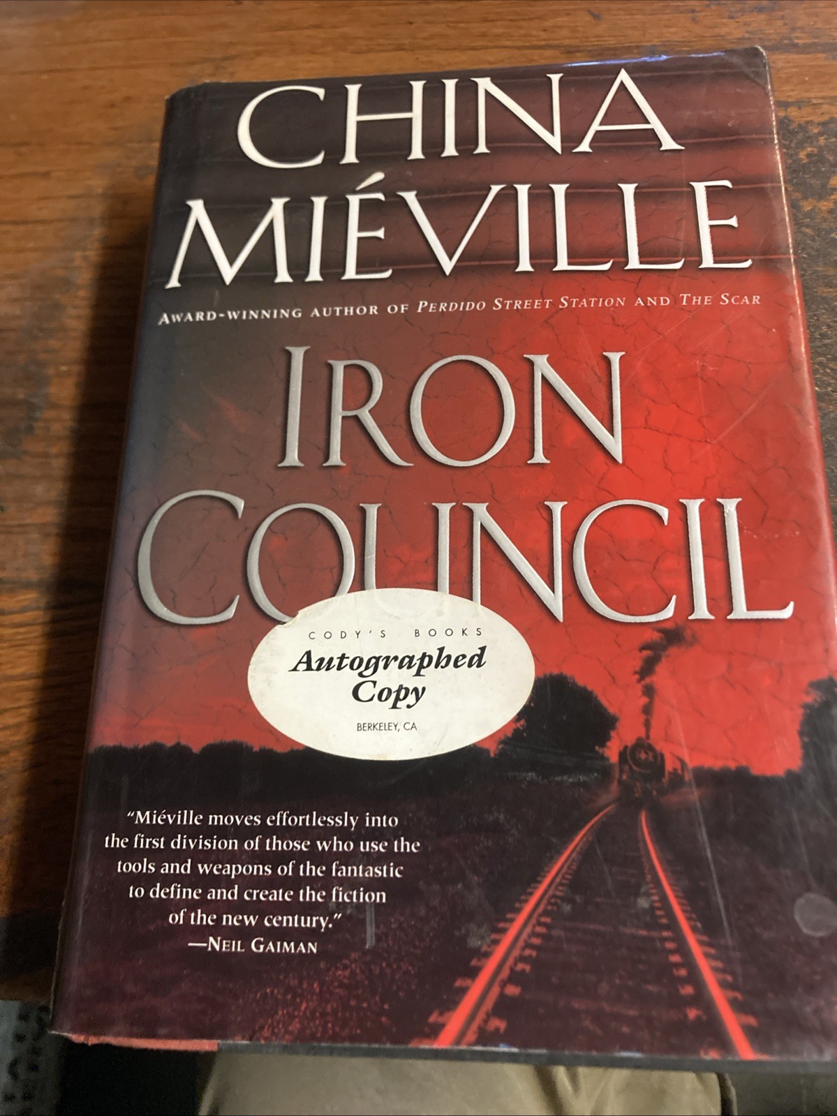 Iron Council by China Miéville Hardcover Limited Signed