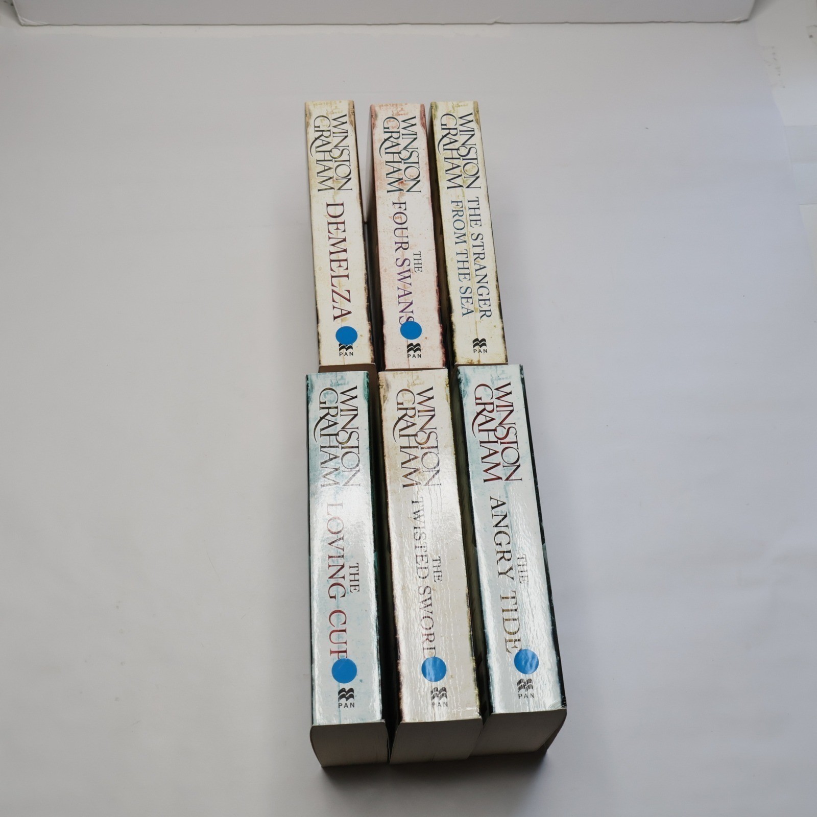 Winston Graham Poldark Series Lot 6 Books Multicolor Good Historical Fiction