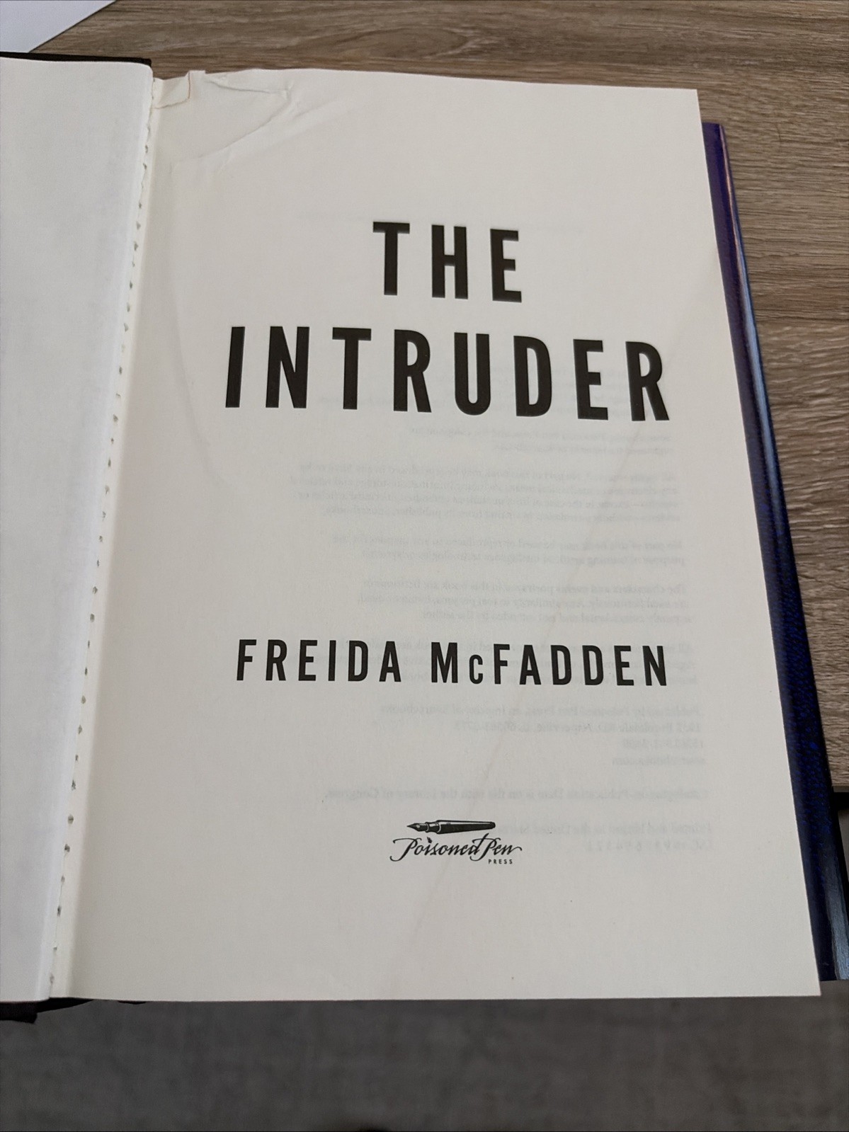 The Intruder By Freida McFadden Hardcover
