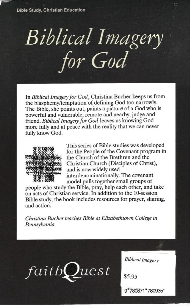 Biblical Imagery for God by Christina Bucher (1995, Trade Paperback)