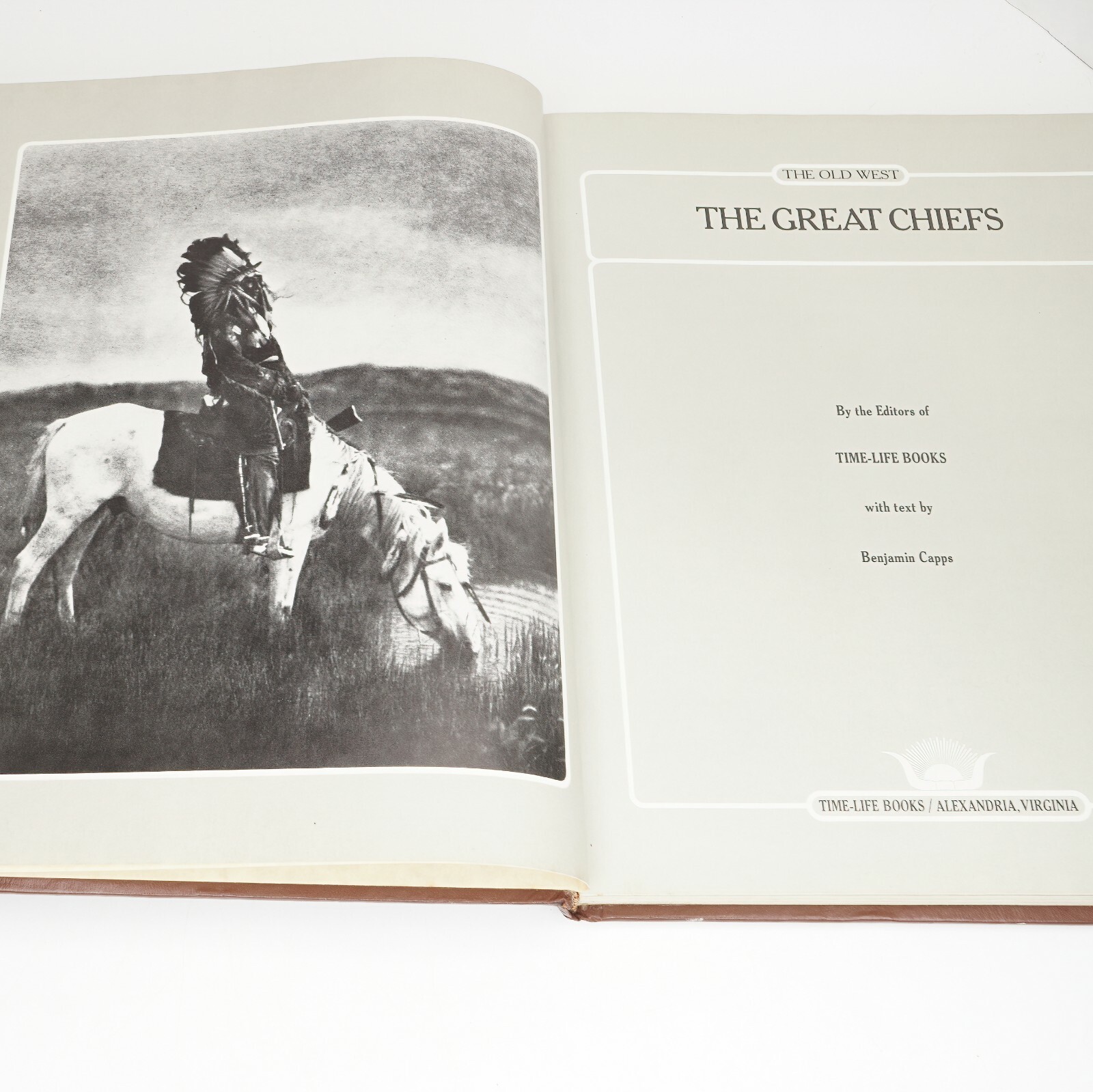 Time Life Books The Old West Series – The Great Chiefs Textured Hardcover Book