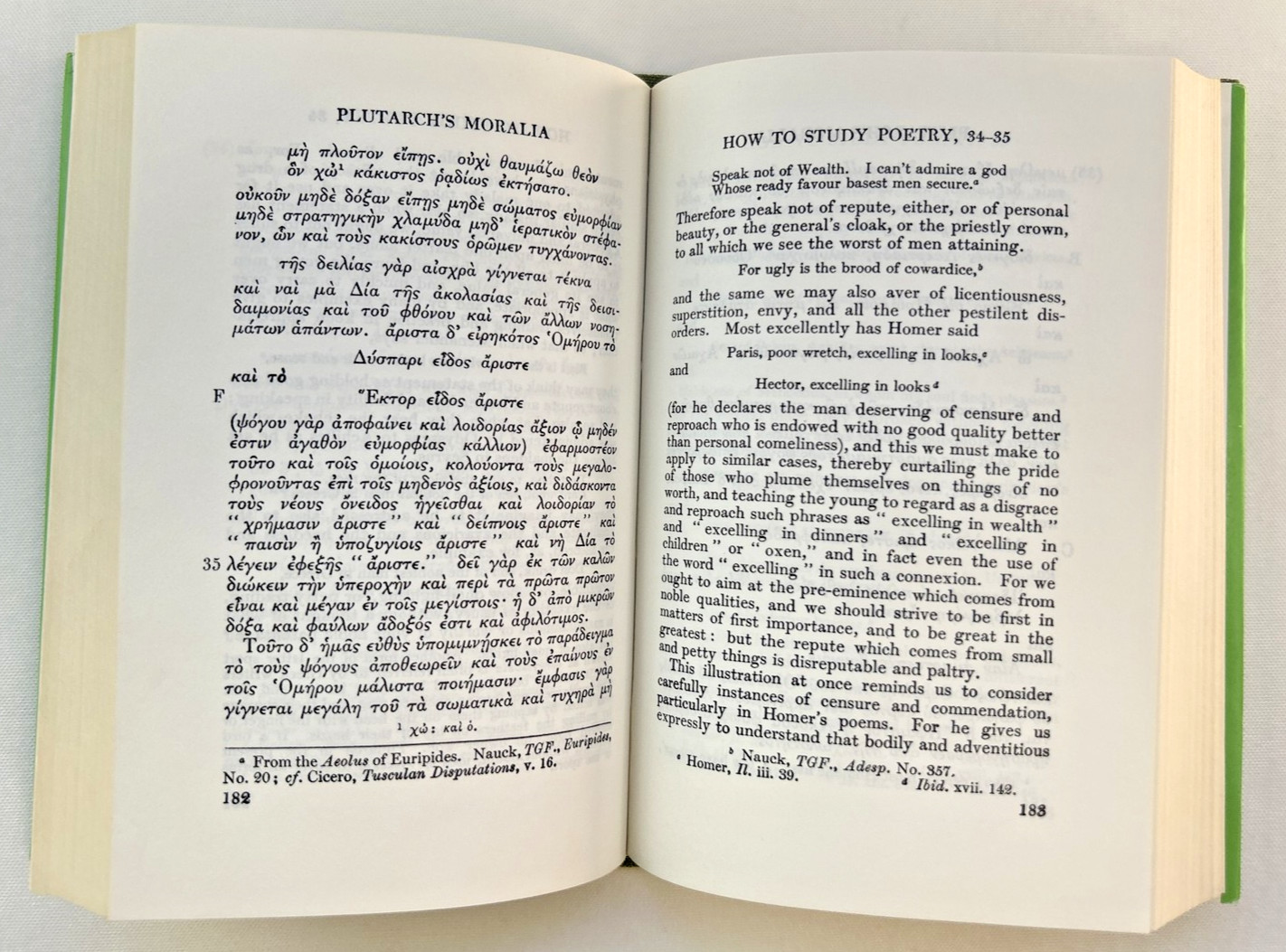 Plutarch Moralia Vol 1 Education of Children Loeb Classical Library Hardcover